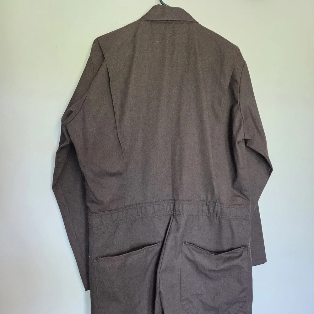 Aramark Wearguard Navy Blue Heavyweight Work Coveralls 42L Long Mens Lg Tall LT - Picture 4 of 6